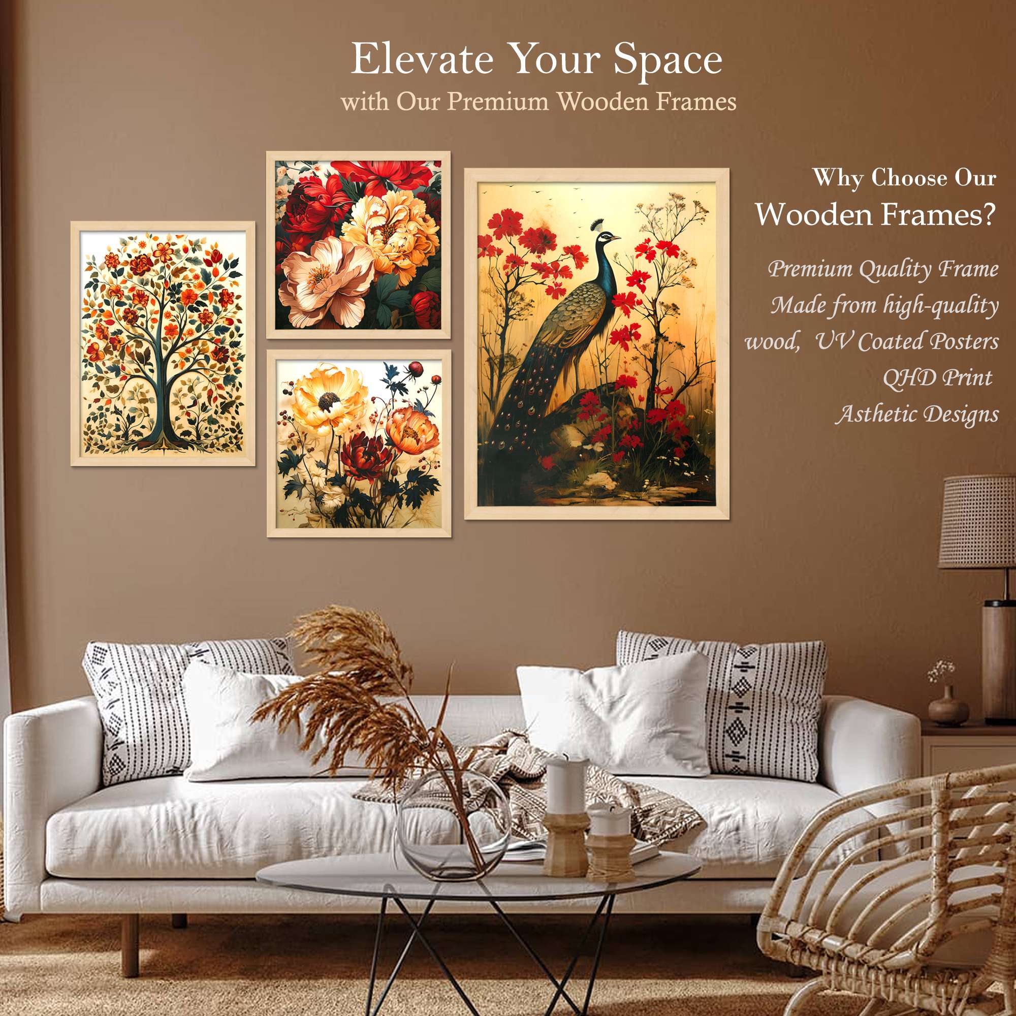 SET OF 4 DIGITAL WALL PAINTING - Image 2